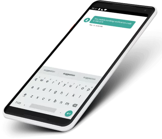 Bank in seconds through SMS